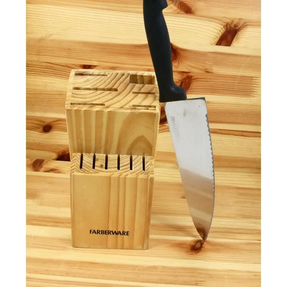 Farberware Knife Block Holder 12 Slots Chef Flatware Knife